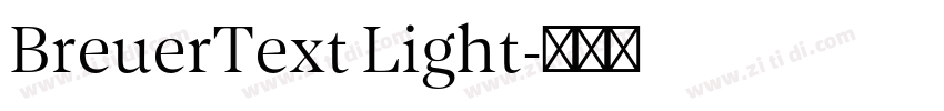BreuerText Light字体转换